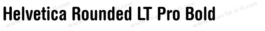 Helvetica Rounded LT Pro Bold Conde字体转换